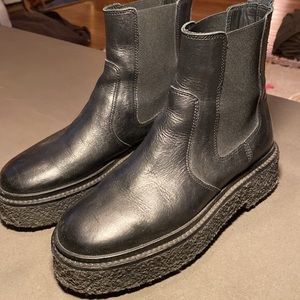 Isabel Marant Chelsea Ankle Stacked Combat Boots